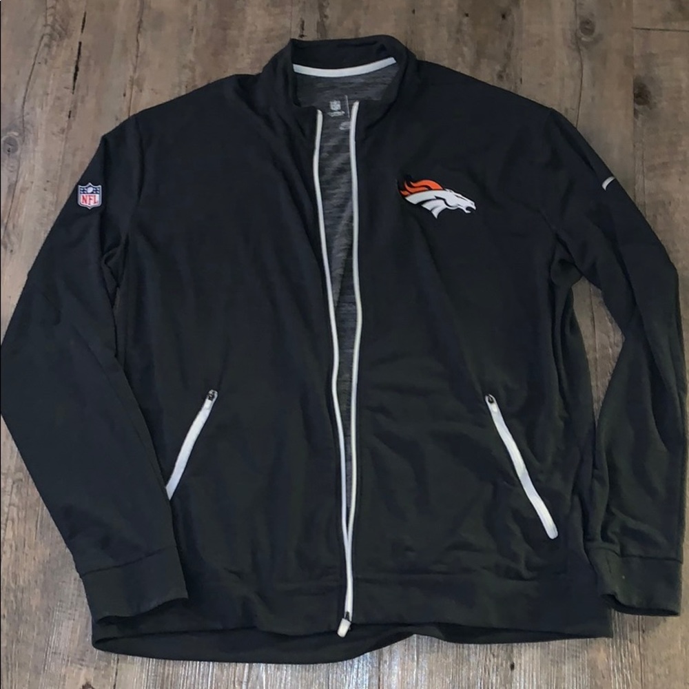 Nike dri fit NFL Broncos zip jacket